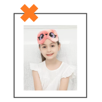 Slaapmasker kat koraal